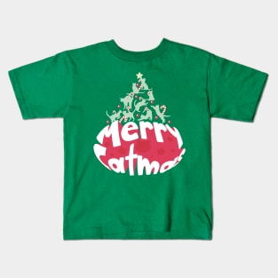 Catmas Cat Christmas Tree Kids T-Shirt